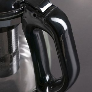 Чайник заварочный «Иллюзия», 1,5 л, цвет чёрный