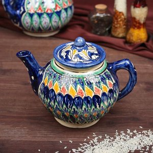 Чайник заварочный Риштанская Керамика «Узоры», 1 л, МИКС
