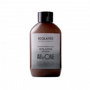 ECOLATIER Гель - скраб для душа All IN ONE, 400 мл  NEW