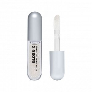 *Influence Beauty Гель-блеск для губ "Gloss-X" тон 03 прозрачный с золотыми блестками  NEW