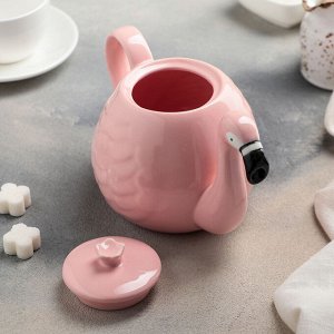 Чайник заварочный «Фламинго», 800 мл, цвет розовый