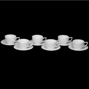 Набор чайный «Юлия Высоцкая», на 6 персон, 12 предметов: 6 чашек 240 мл, 6 блюдец