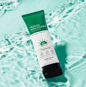 Солнцезащитный крем с комплексом центеллы Truecica Aqua Calming Sun Cream SPF50+ PA ++++
