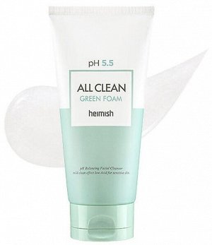 Слабокислотный гель для умывания Heimish pH 5.5 All Clean Green Foam 150мл