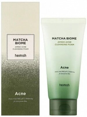 Противовоспалительная пенка с матчей и пробиотиками Heimish Matcha Biome Amino Acne Cleansing Foam 150мл