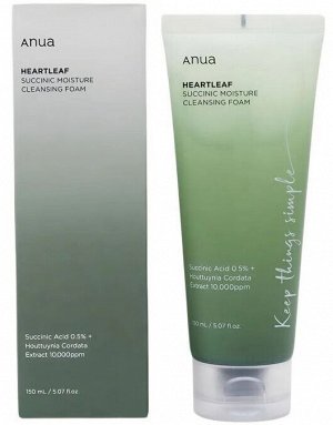 Пенка-скраб с кверцетинолом для очищения пор Anua Heartleaf Quercetinol Pore Deep Cleansing Foam 150мл