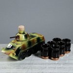 Штоф с рюмками &quot;БТР&quot;, 7 предметов, 0,9 л, микс