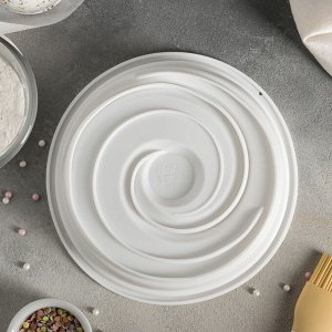 Форма для муссовых десертов и выпечки Доляна «Круговорот», 19,2?5 см, цвет белый