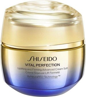 Омолаживающий крем для увлажнения и осветления кожи SHISEIDO Vital Perfection Advanced Cream Soft