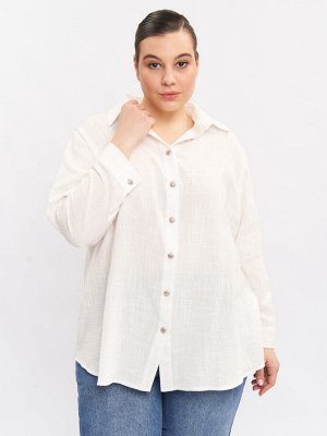 Рубашка фактурная BL30250WHT04
