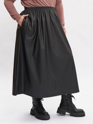 Юбка кожаная UB30009BLK01