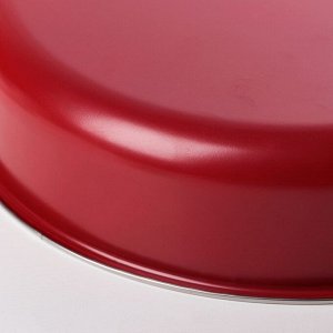 Форма для выпечки Доляна «Круг. Ренард», 26?6 см, антипригарное покрытие, цвет бордовый