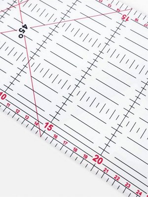 Линейка для квилтинга и пэчворка, 30x15 см, s=3 мм, МИКС