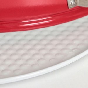 Набор форм для выпечки разъёмных «Флёри. Круг», 3 шт: 28 см, 26 см, 24 см, с керамическим покрытием, цвет красный