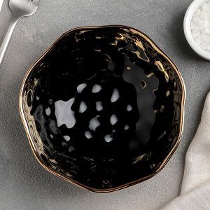 Салатник «Инь и ян», 450 мл, d=15 см, цвет чёрный