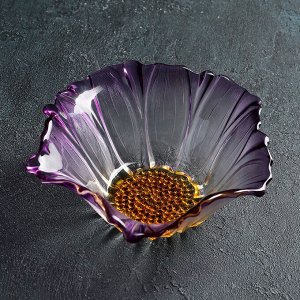 СИМА-ЛЕНД Салатник «Фиолетовый цветок», 550 мл, 19,5?8 см