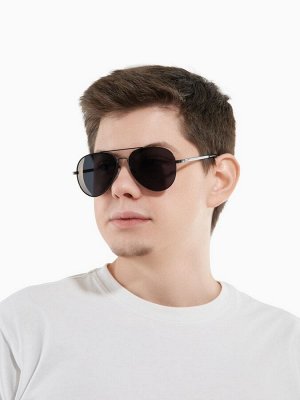Очки солнцезащитные поляризационные, дужка 13 см, ширина 14.5 см, линза 5.2x5.9 см