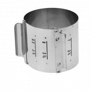 Кондитерское кольцо «Барокко» с регулируемым объемом 6-8,5 см