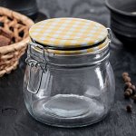 Банка для сыпучих продуктов «Альденте», 500 мл, с бугельным замком, цвет МИКС