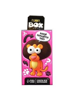 Игрушка - сюрприз Funny Box «Зверятки»: брелок, наклейки, карточка