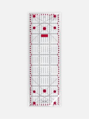 Линейка для квилтинга и пэчворка, 45x15 см, s=3 мм, розовая