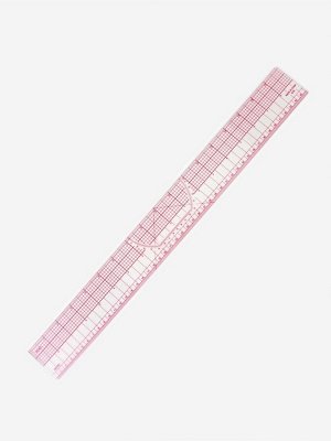 Линейка для квилтинга и пэчворка, 45x5 см, s=0.5 мм, прозрачный