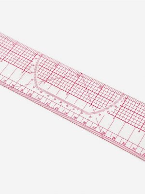 Линейка для квилтинга и пэчворка, 45x5 см, s=0.5 мм, прозрачный