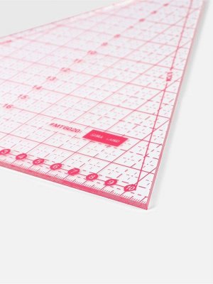 Линейка для квилтинга и пэчворка «Треугольник» 60°, 20x23x0.3 см