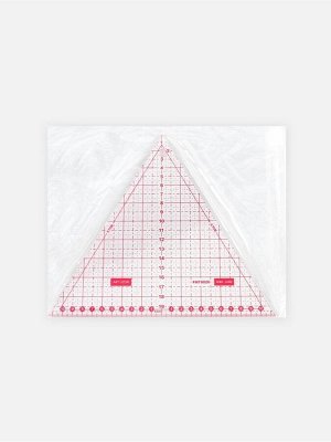 Линейка для квилтинга и пэчворка «Треугольник» 60°, 20x23x0.3 см