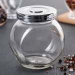 Банка для сыпучих продуктов «Блеск», 200 мл, 9?6,5?10 см