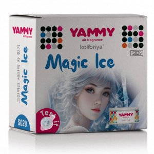 Ароматизатор на торпедо Yammy Magic Ice, меловой, баночка, арт. S029
