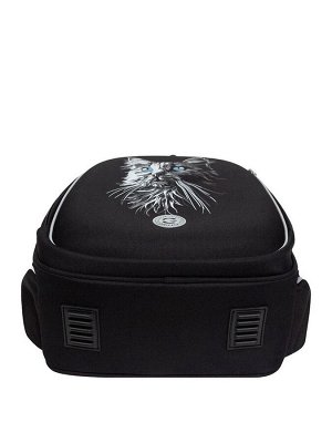 Рюкзак школьный Grizzly, 36x28x20, каркасный, чёрный, RAz-586-15_1