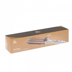 Плойка Luazon LW-09, 35 Вт, керамическое покрытие, d=25 мм, 220°С, белая