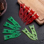 Овощечистка 11?3 см &quot;Эконом&quot;, набор 10 штук, цвет МИКС