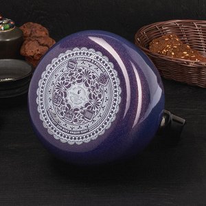 Чайник сферический со свистков Galaxy, 3 л, фиолетовый перламутр
