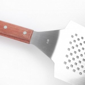 Лопатка «Эко», с отверстиями и ножом, 2 в 1, 50 см