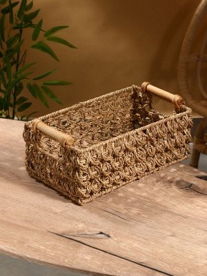Корзина плетёная, 36x20x15 см, сиграсс