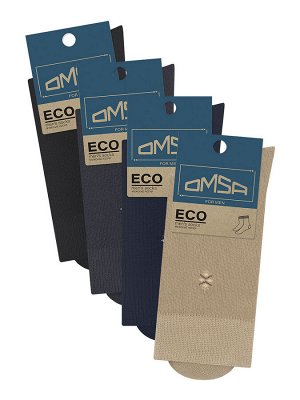 ECO 407  носки мужские Omsa  с рисунком на паголенке "двойной ромбик"