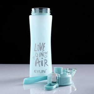 Бутылка для воды 700 мл, Love is in the air, 24.5х7 см, микс