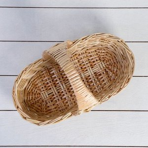 Корзина продуктовая, 37-16-8/27 см, ручное плетение, ива