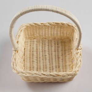 Набор корзин, 3 шт, 24x24x10/30, 19x19x8/26, 17x17x6/19 см, ротанг