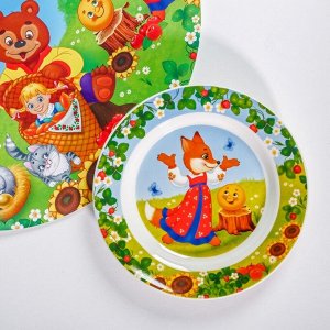 Набор детской посуды «Солнышко»: кружка 250 мл, тарелка Ø 17.5 см, салфетка 35 x 22 см