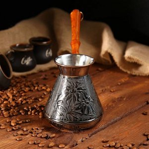 Турка для кофе медная «Ромашка», 0,6 л