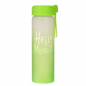 Бутылка для воды "Hello Master", 450 мл, микс, 20х5.5х7 см