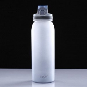 Бутылка для воды 850 мл, матовый градиент, 23х7 см, микс