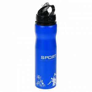 Бутылка для воды 750 мл, спортивная, микс, 7.5х27 см 2296747