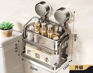 Органайзер полка для ванной на вакуумных фиксаторах