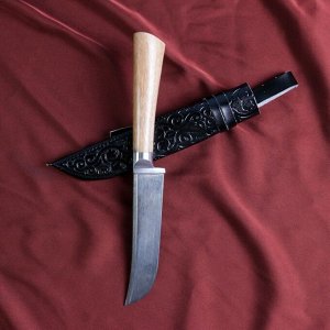 Нож Пчак Шархон - орех, сухма, пуговица, гарда олово У8 (11-12 см)