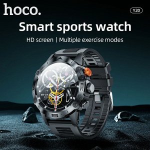 Cмарт часы умные часы Hoco Y20 Sport Black Metall