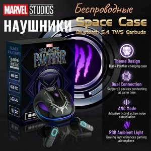 Беспроводные наушники Marvel JM01 ANC PANTHER с защитой от воды и RGB подсветкой